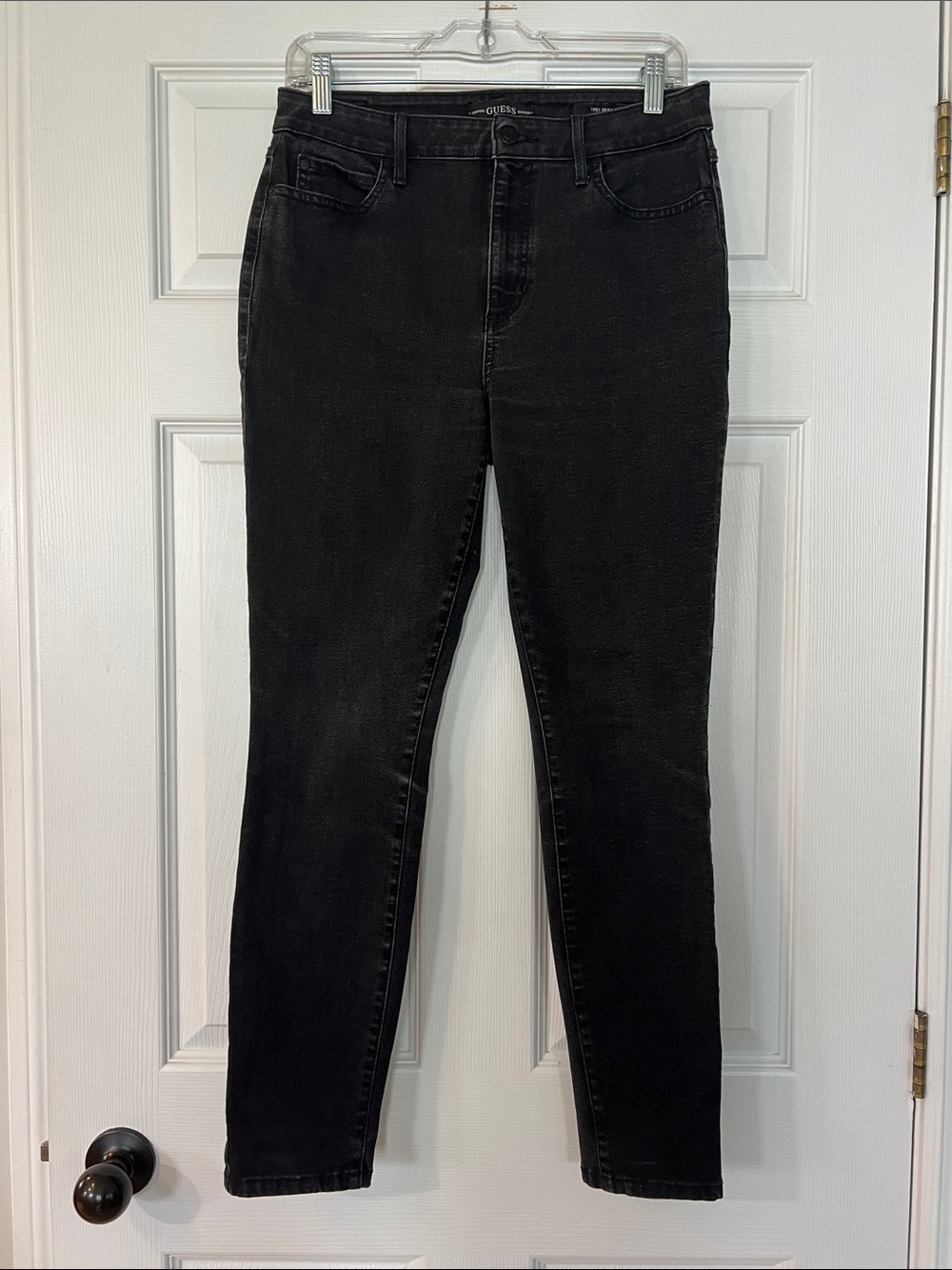 Guess Black High-Rise Skinny Jeans for Women